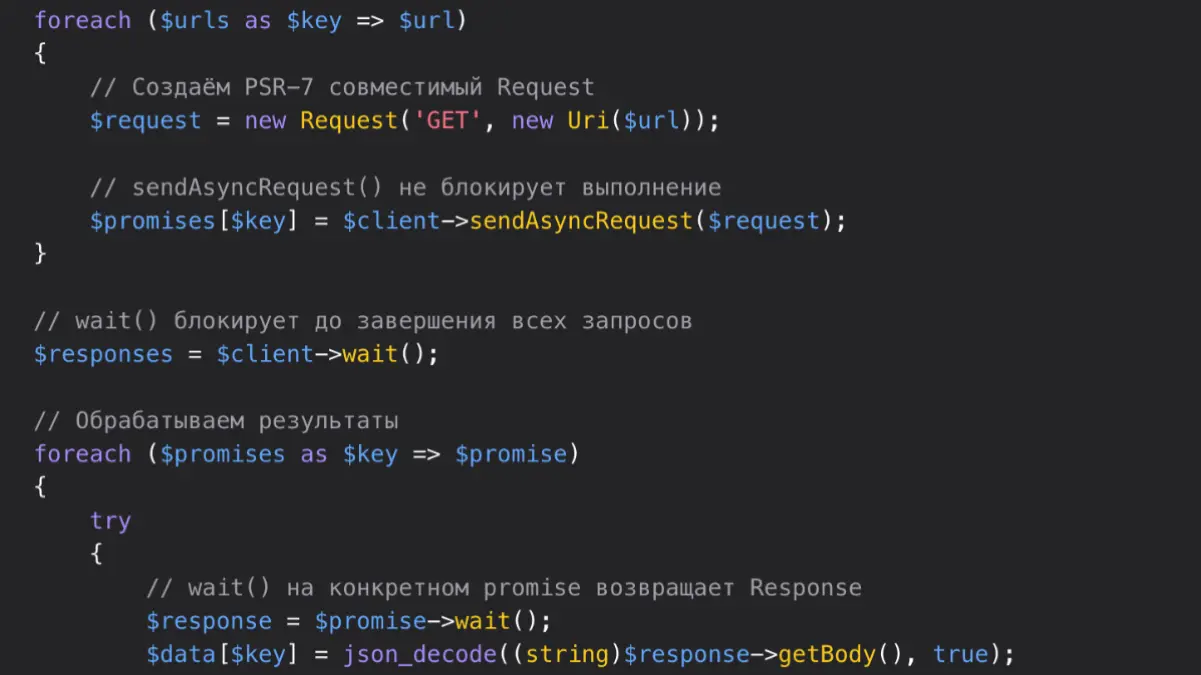 Параллельные HTTP-запросы через асинхронный API HttpClient